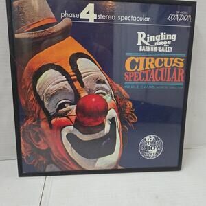 Framed Ringling Bros Barnum Bailey Circus Spectacular 1973 LP All Art Included